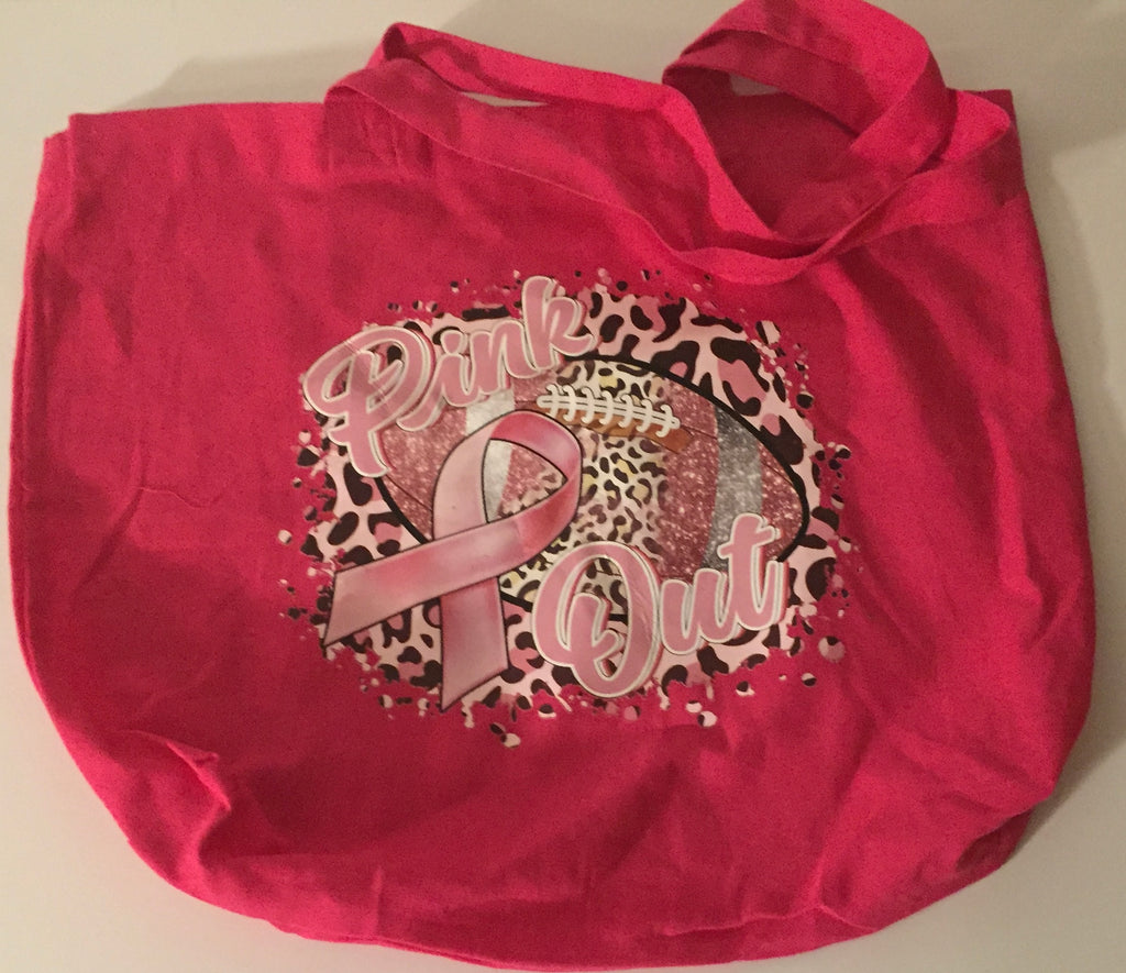 Canvas “Pink Out” tote bag