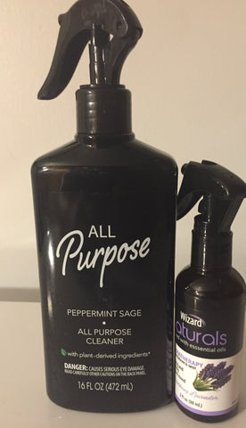All purpose cleaner with essential oils spray