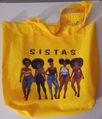 Canvas"Sistas” Tote bag