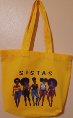 Canvas"Sistas” Tote bag