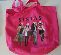Canvas “Pink Sistas Tote Bag